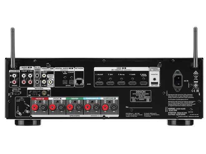 Denon AVR-S650H, 5.2 kanalo AV resyveris- stiprintuvas