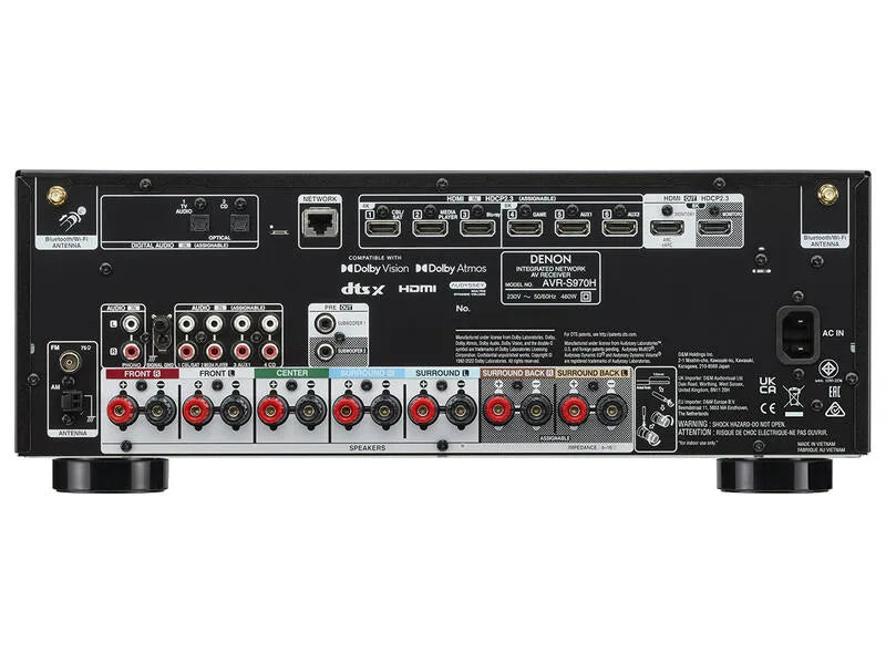 Denon AVR-S970H, 8K namų kino stiprintuvas