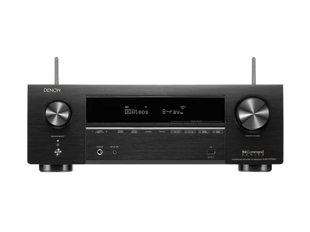 Denon AVR-X1700H, 7.2 namų kino stiprintuvas - resyveris su 8K palaikymu