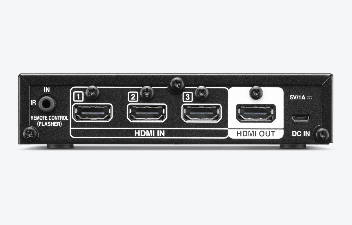 Denon AVS-3, keitiklis - Galinė panelė su HDMI jungtimis ir maitinimo lizdu