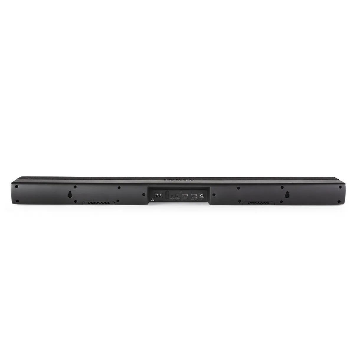 Denon DHT-S216, Soundbaras - galinė panelė su jungtimis ir tvirtinimo skylutėmis