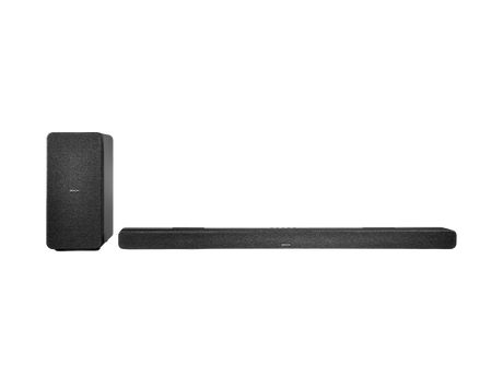 Denon DHT-S517, soundbaras Dolby Atmos su beviele žemų dažnių kolonėle