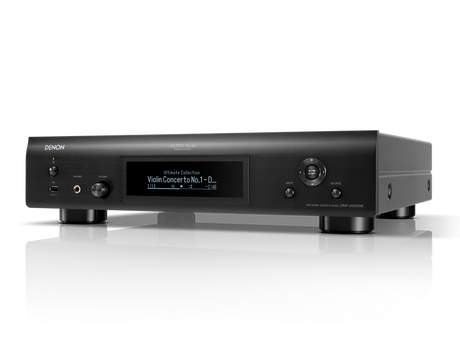 Denon DNP-2000NE, High-res tinklo grotuvas su Ultra AL32, HDMI ARC - priekinė panelė su ekrano ir valdymo elementais