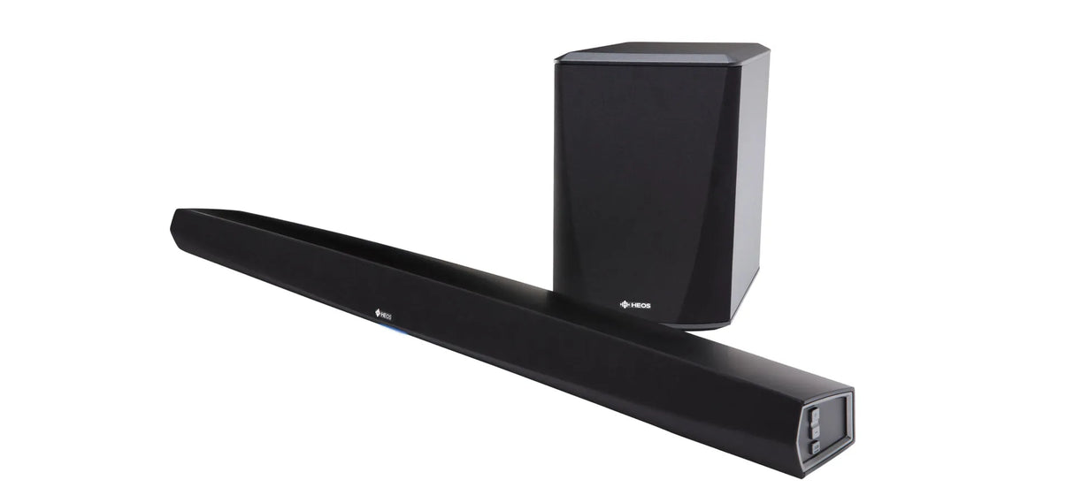 Denon HEOS HOME CINEMA HS2 SoundBaras su bevieliu žemų dažnių garsiakalbiu