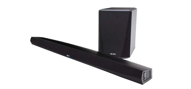 Denon HEOS HOME CINEMA HS2 SoundBaras su bevieliu žemų dažnių garsiakalbiu