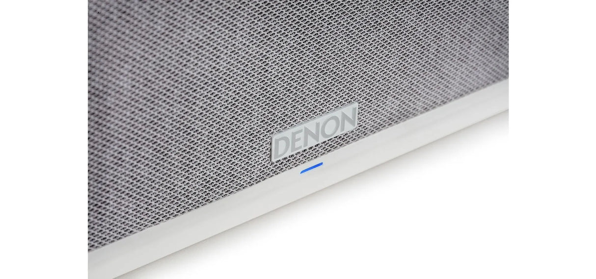 Denon Home 250, belaidė išmani garso kolonėlė, Apple AirPlay, HEOS, Spotify - Detalus prekės ženklo ir indikatoriaus vaizdas