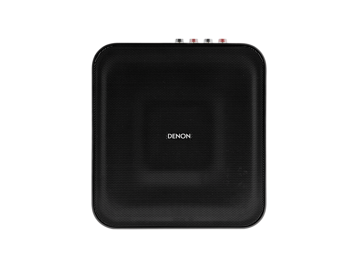 Denon Home AMP, tinklinis stiprintuvas su HDMI eARC ir Hi-Res - Galinė panelė su jungtimis ir logotipu