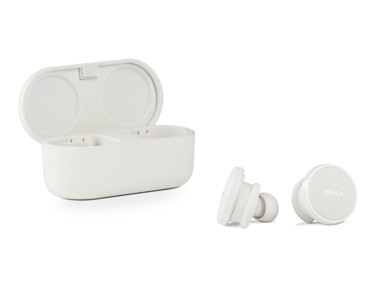 Denon PerL Pro, belaidės ausinės su triukšmo slopinimu ir aptX Lossless