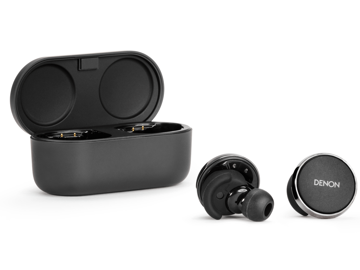 Denon PerL Pro, belaidės ausinės su triukšmo slopinimu ir aptX Lossless