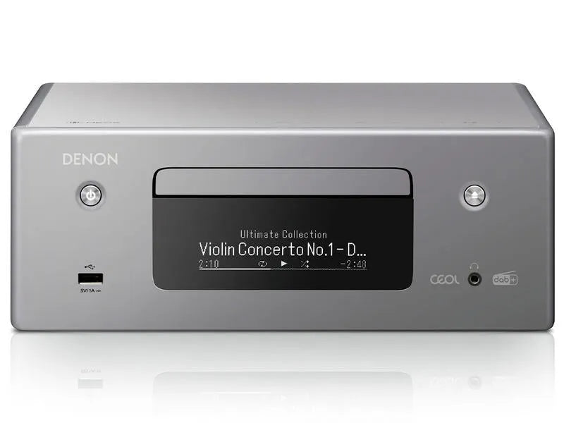 Denon RCDN-11 DAB, Stereo AV imtuvas su CD grotuvu (įvairių spalvų) - priekinė panelė su USB ir ausinių jungtimis
