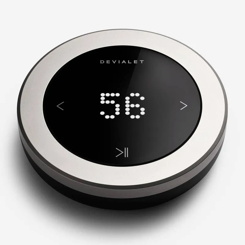 Devialet Phantom I 103 dB, High-End belaidė garso kolonėlė - nuotolinio valdymo pultas su skaitmeniniu ekranu