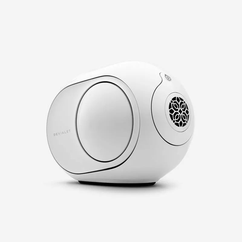 Devialet Phantom II 98 dB, kompaktiška belaidė garso kolonėlė - Šoninis vaizdas su garsiakalbio grotelėmis