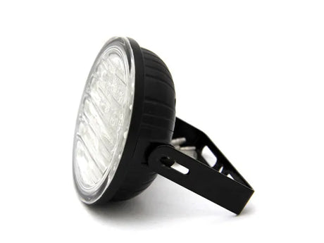 Dienos šviesos žibintai LED DRL 9R - šoninis vaizdas su tvirtinimo kronšteinu