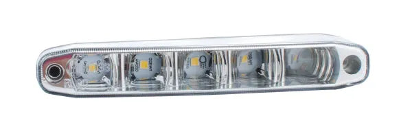 Dienos šviesos žibintai LED LD506SE - detalus LED diodų ir reflektoriaus vaizdas