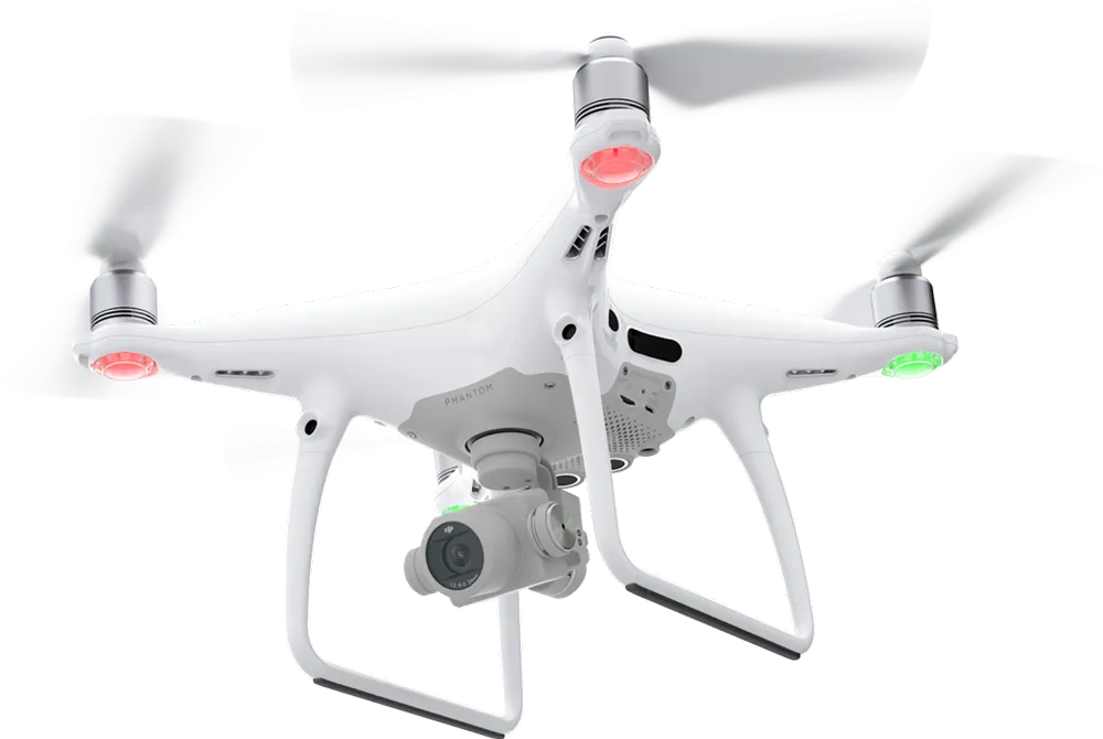 Dronas DJI Phantom 4 PRO, 4 krypčių kliūčių vengimas. 5D kliūčių vengimo sistema, atnaujinta 20Mpix kamera, raiška iki 4K 60fps