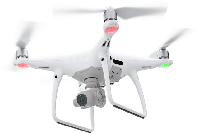 Dronas DJI Phantom 4 PRO, 4 krypčių kliūčių vengimas. 5D kliūčių vengimo sistema, atnaujinta 20Mpix kamera, raiška iki 4K 60fps