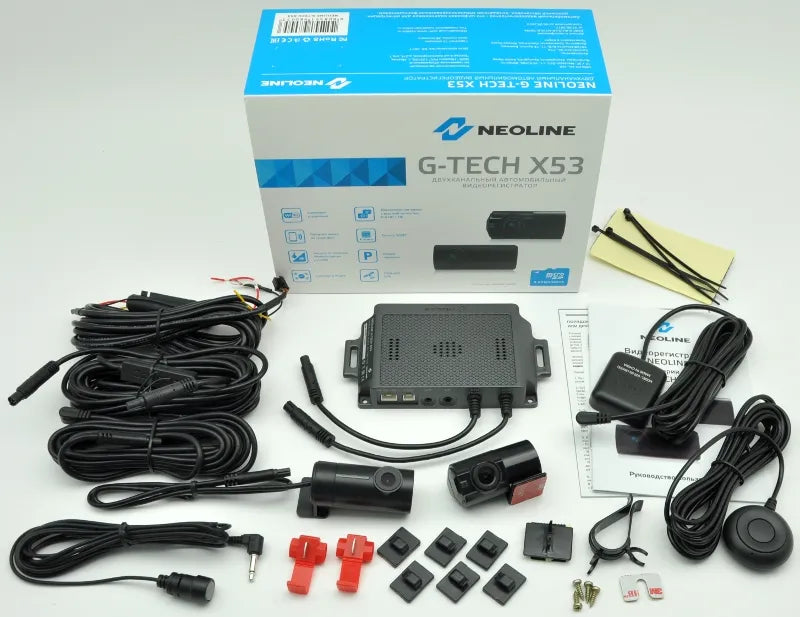 Dviejų kanalų profesionalus Vaizdo registratorius Neoline G-TECH X53 su Wi-Fi sąsaja