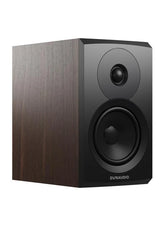 Dynaudio Emit 10, lentyninės garso kolonėlės - juodas logotipas ant priekinės panelės