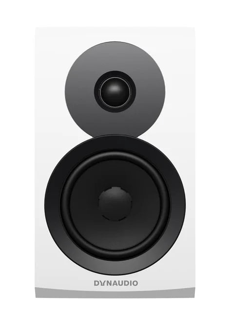 Dynaudio Emit 10, lentyninės garso kolonėlės - Priekinė dalis su garsiakalbiais ir logotipu
