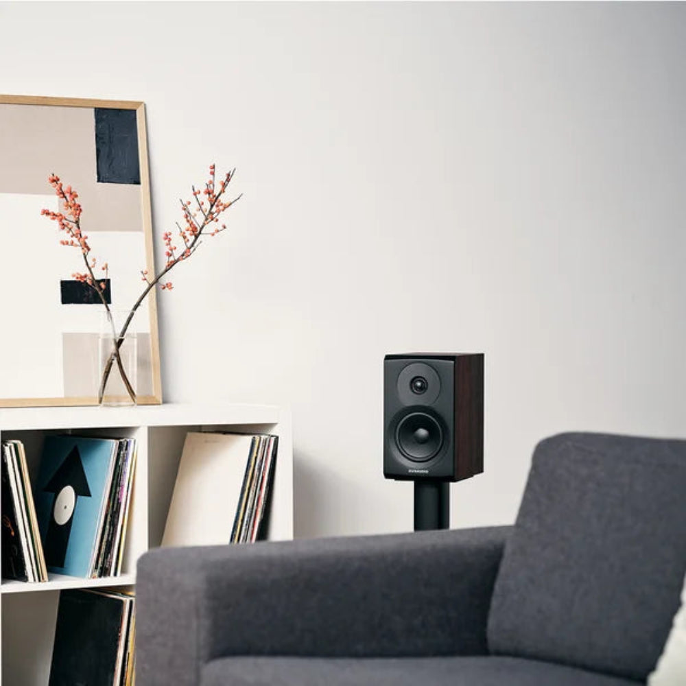Dynaudio Emit 10, lentyninės garso kolonėlės - garso kolonėlė ant stovo