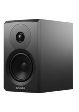 Dynaudio Emit 10, lentyninės garso kolonėlės - Šoninis vaizdas su logotipu apačioje