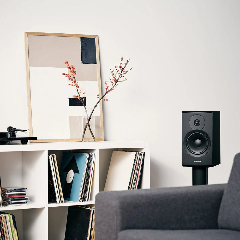 Dynaudio Emit 20, lentyninės garso kolonėlės - garso kolonėlė ant stovo