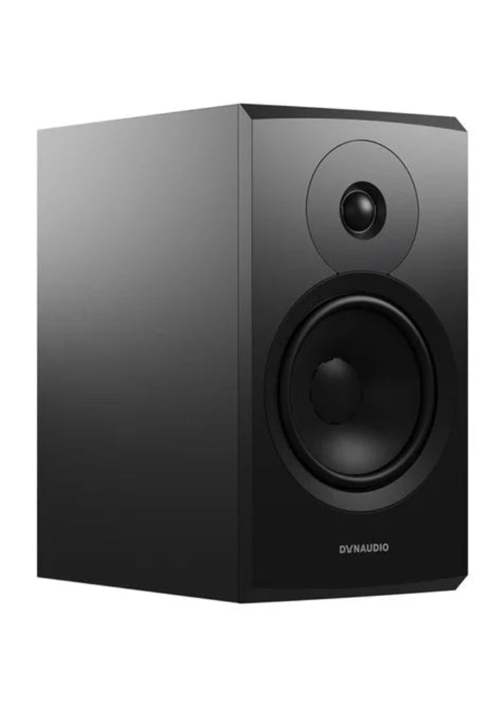 Dynaudio Emit 20, lentyninės garso kolonėlės - Šoninis vaizdas su priekine panele