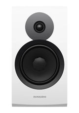 Dynaudio Emit 20, lentyninės garso kolonėlės - balta priekinė panelė su garsiakalbiais