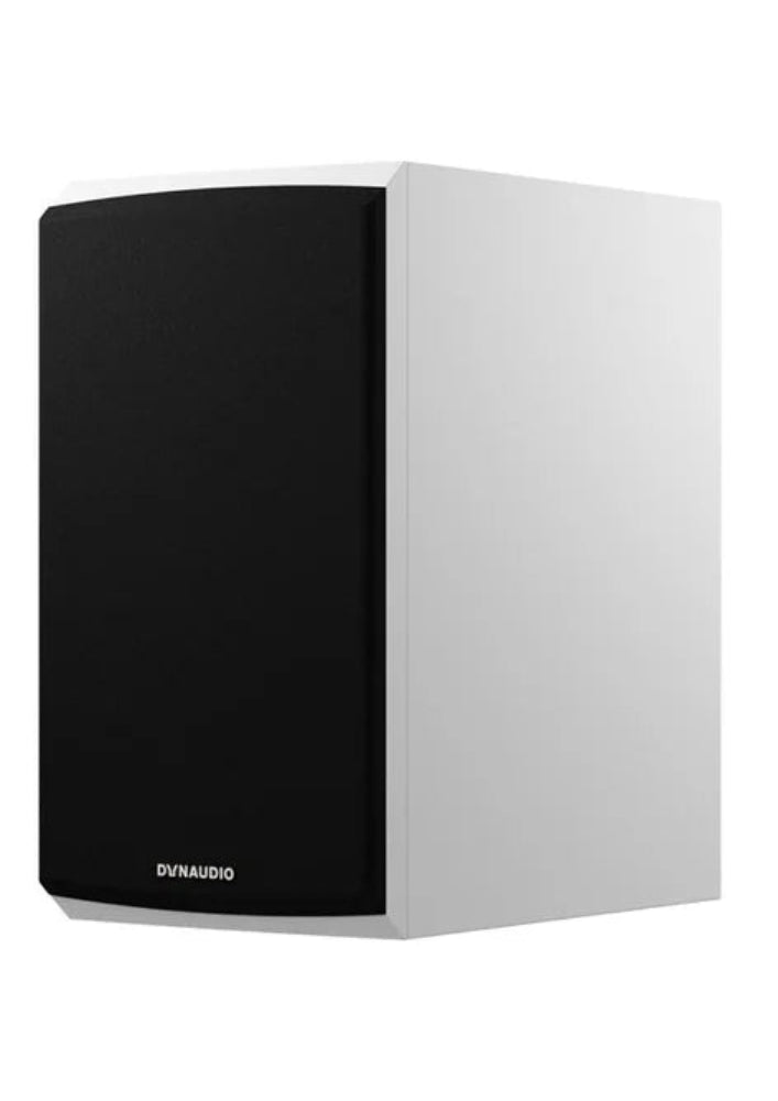 Dynaudio Emit 20, lentyninės garso kolonėlės - Šoninis vaizdas su juoda priekine dalimi