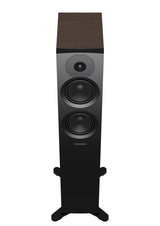 Dynaudio Emit 30, grindinės garso kolonėlės - Galinė panelė su jungtimis ir medžio apdaila viršuje