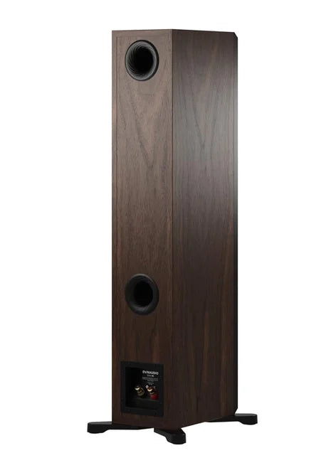 Dynaudio Emit 30, grindinės garso kolonėlės - galinė panelė su jungtimis ir dviem angomis