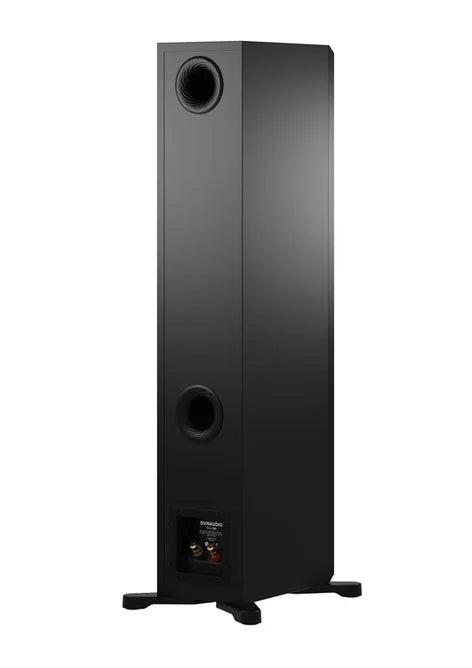 Dynaudio Emit 30, grindinės garso kolonėlės - Galinė panelė su jungtimis ir oro išleidimo angos