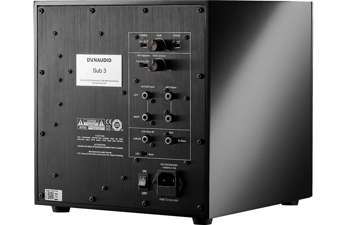 Dynaudio SUB 3, žemų dažnių garso kolonėlė (įvairių spalvų)