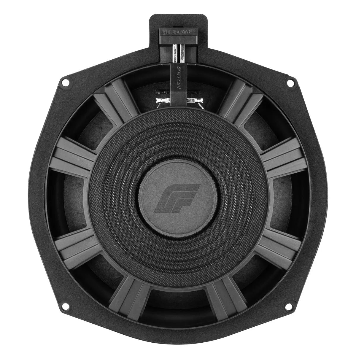 ETON, BMW20SUB, 20cm žemų dažnių garsiakalbis BMW - Garsiakalbio priekinė dalis su logotipu