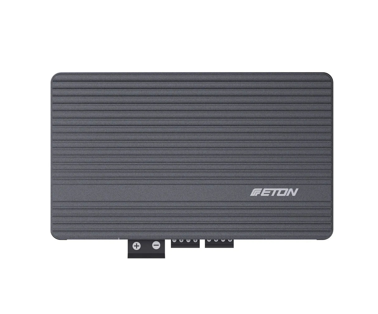 ETON, GA4 garso stiprintuvas, 4x180W - galinė panelė su jungtimis ir logotipu