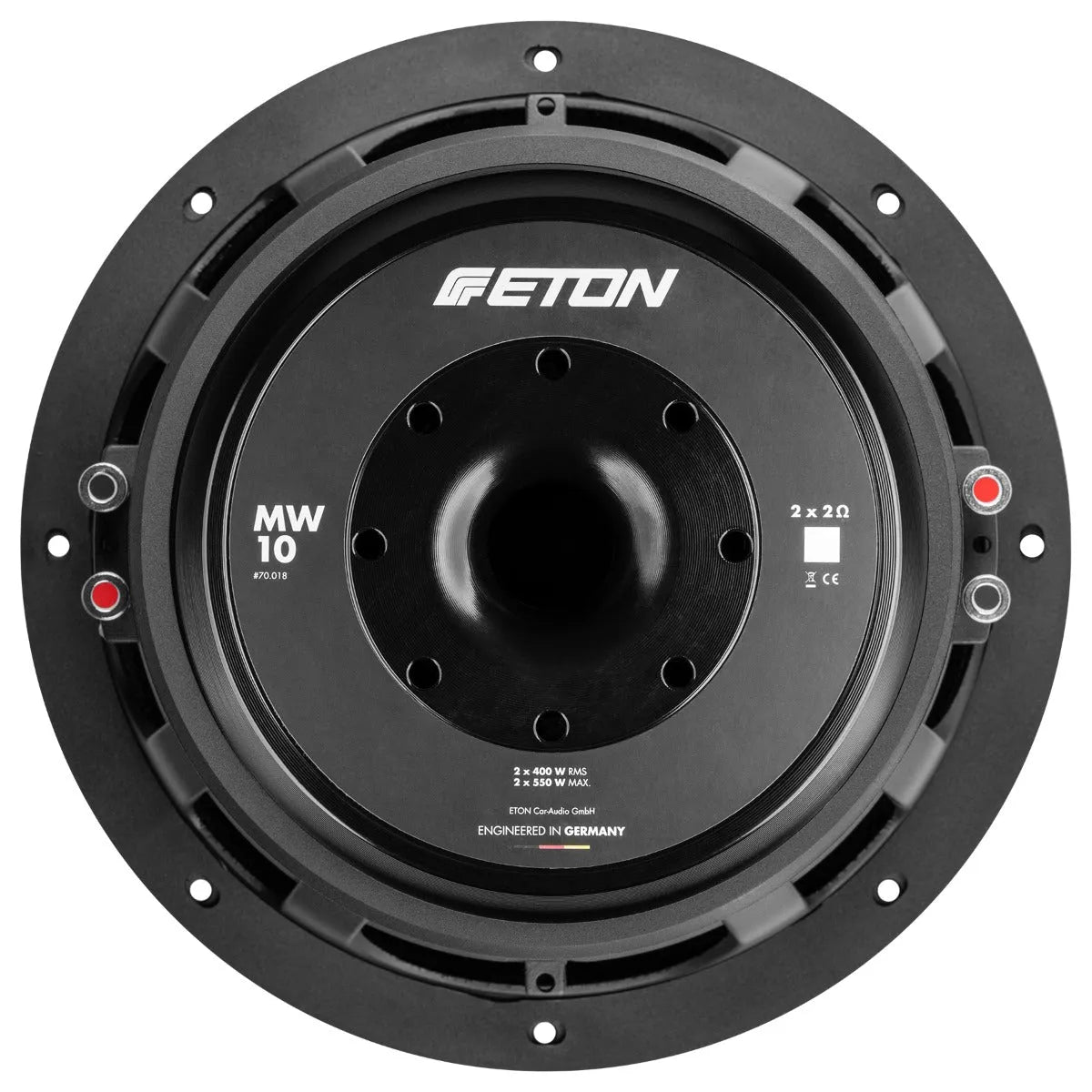 ETON, MW10 Power, 25cm žemų dažnių garsiakalbis - Garsiakalbio jungtys ir techniniai duomenys