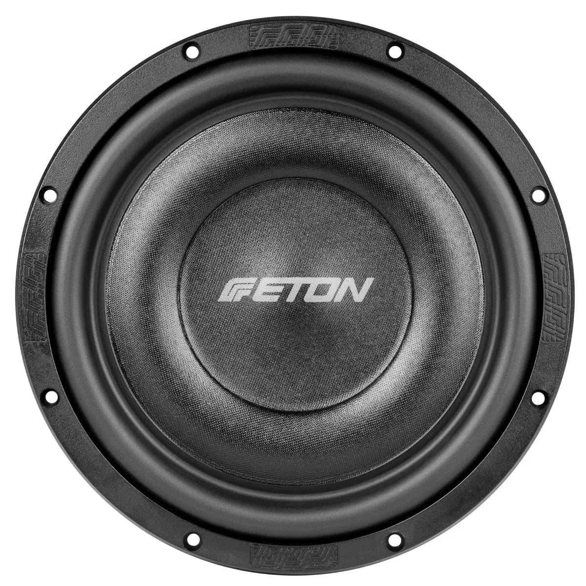 ETON, PW10FLAT, 25cm žemų dažnių garsiakalbis - Garsiakalbio kraštas su prekės ženklo logotipu