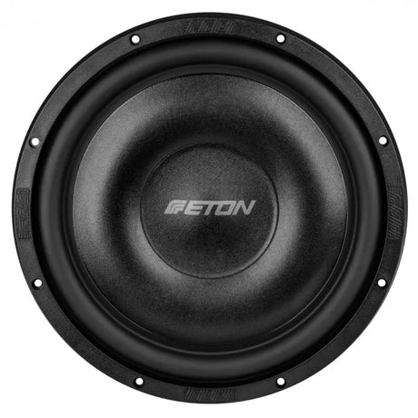 ETON, PW12FLAT, 30cm žemų dažnių garsiakalbis - Šoninis vaizdas su logotipais ant krašto