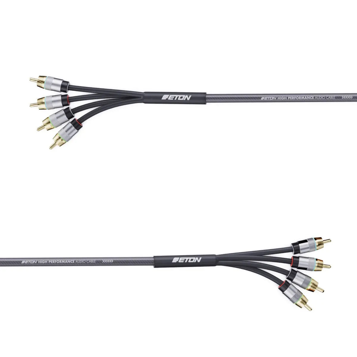 ETON, RCA4U-55, 4-kanalų High End 5.5m ilgio linijinis laidas - keturių kanalų RCA jungčių išsišakojimas