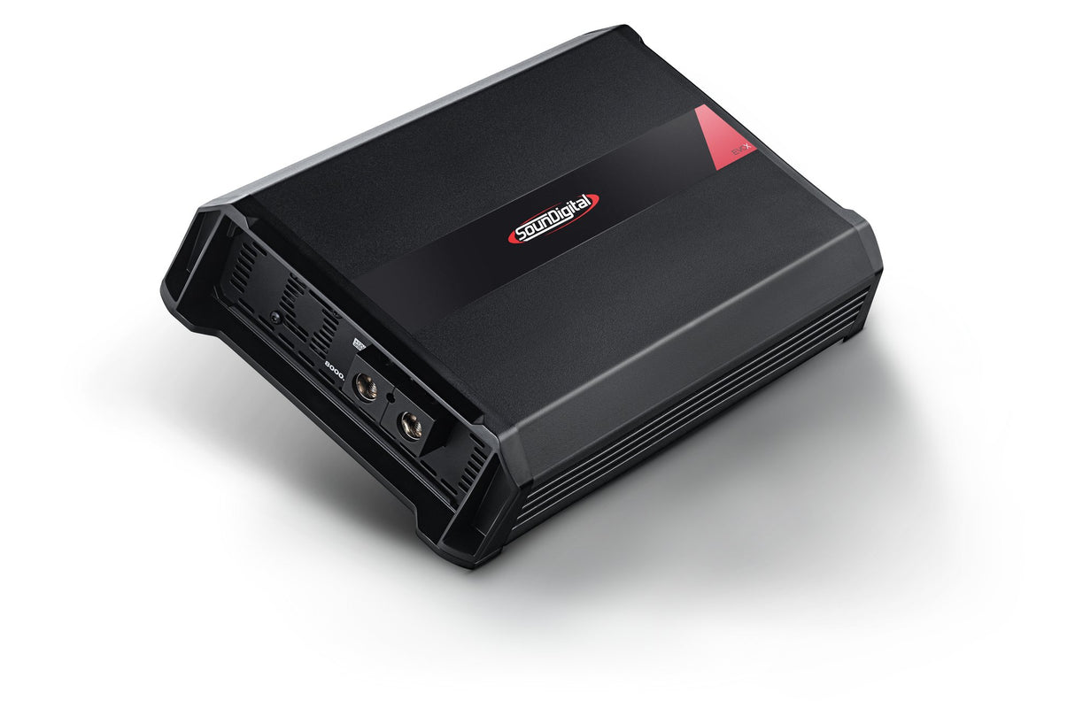 Soundigital 8000.1 EVOX 2 Ohm - Galinė panelė su jungtimis ir ventiliacijos grotelėmis