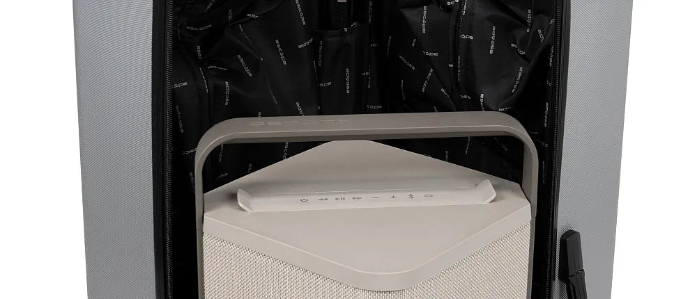 Escape P9 Travel Case, kelioninis dėklas belaidei nešiojamai muzikos s - garsiakalbio valdymo mygtukai iš arti