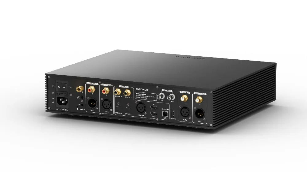 EverSolo DAC-Z10, skaitmeninis - analoginis keitiklis - Galinė panelė su įvairiomis jungtimis
