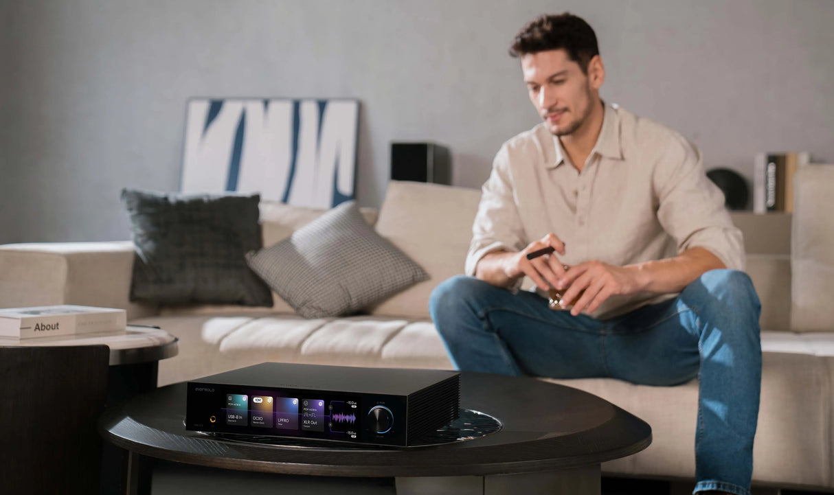 EverSolo DAC-Z10, skaitmeninis - analoginis keitiklis - ryškus spalvotas ekranas su informacija
