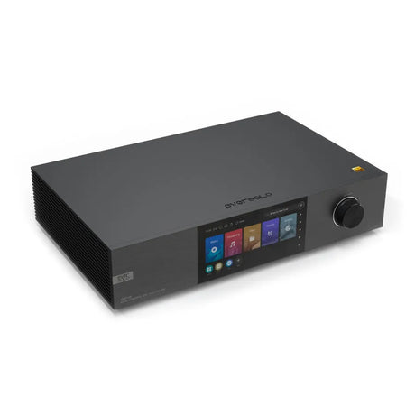 EverSolo DMP-A8, tinklo grotuvas su HDMI ARC - priekinė panelė su lietimui jautriu ekranu