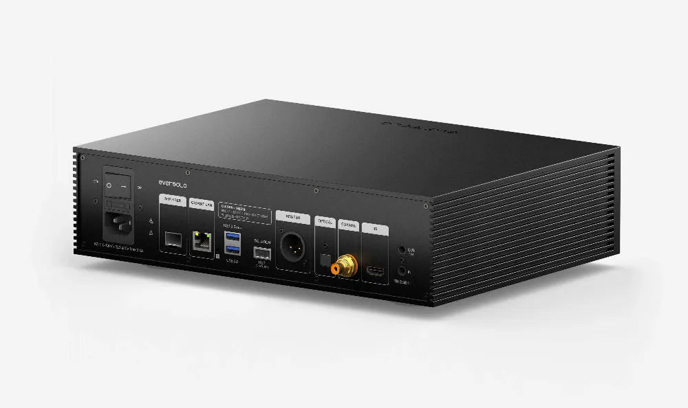 EverSolo T8, Hi-Fi tinklo grotuvas - Galinė panelė su įvairiomis jungtimis