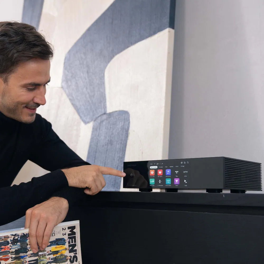 EverSolo T8, Hi-Fi tinklo grotuvas - ekranas su lietuviškais meniu ir piktogramomis