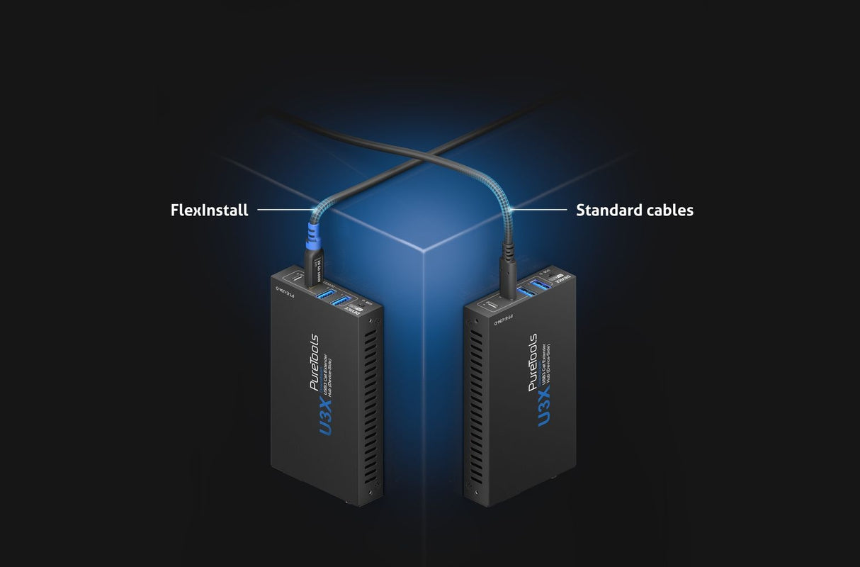 FI-U200-030 FlexInstall USB-A į USB-B kabelis, USB 2 480Mbps, 3m