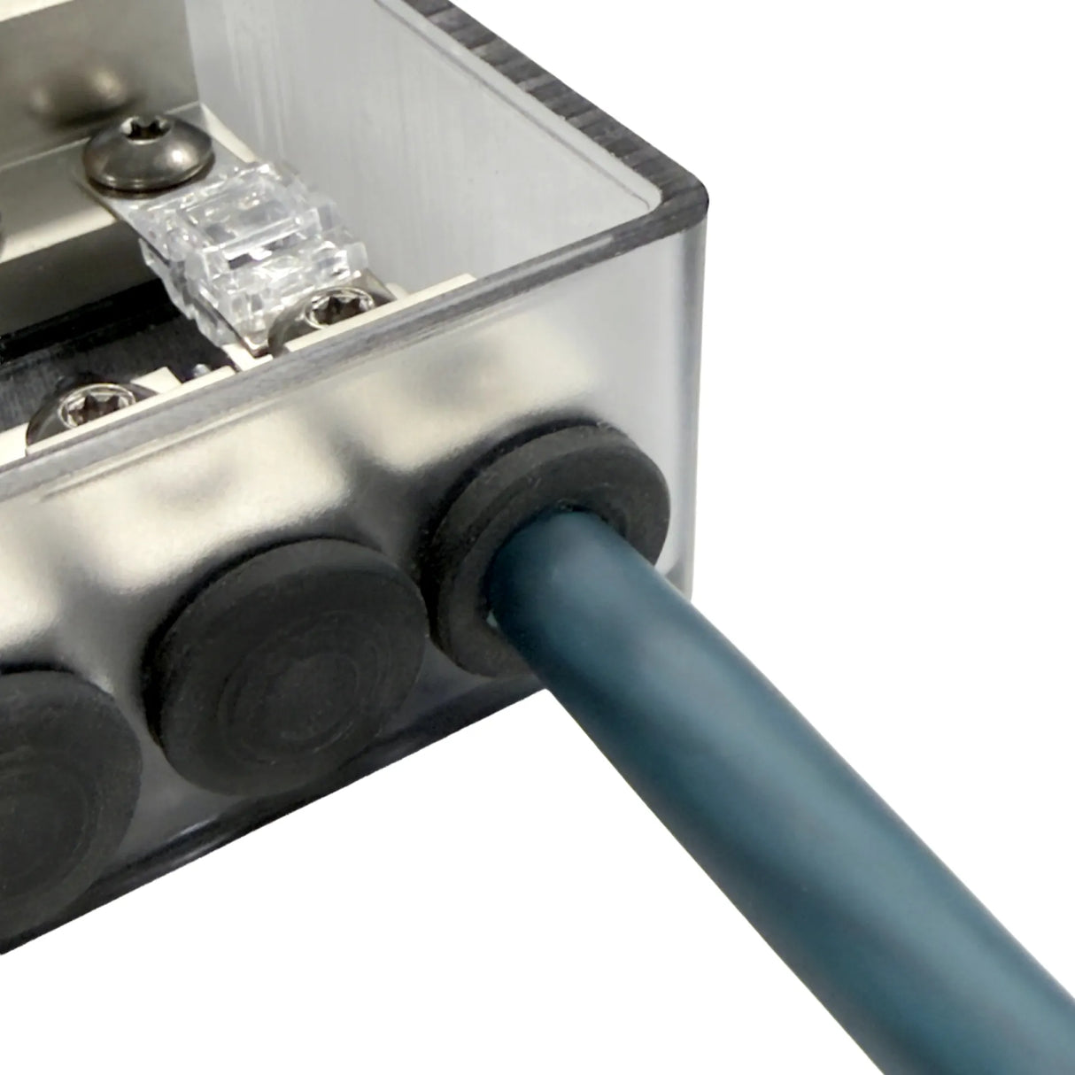 FOUR 4-600424 STAGE 2 MINI ANL FUSE HOLDER 4x50/8x20mm2 - Šoninis vaizdas su kabelio įvadu