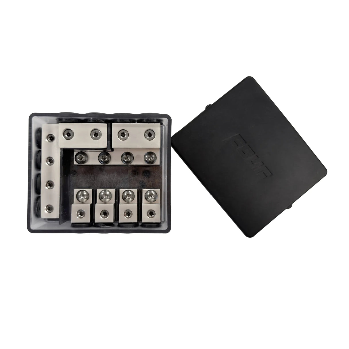 FOUR 4-600424 STAGE 2 MINI ANL FUSE HOLDER 4x50/8x20mm2 - atidarytas dangtelis su jungtimis