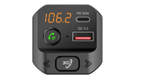FOUR 4-FMTBT5 FM-Transmitter - Mygtukas su telefono simboliu ir USB jungtys